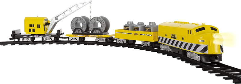 Lionel Construction Ready-To-Play Battery Powered Model Train Set with Remote