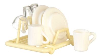 Melody Jane Dolls House Dish Drainer & Washing Up Miniature Kitchen Accessory