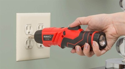 45-Pc LED Rechargeable Pivoting Cordless Screwdriver Set in Red [ID 3487051]