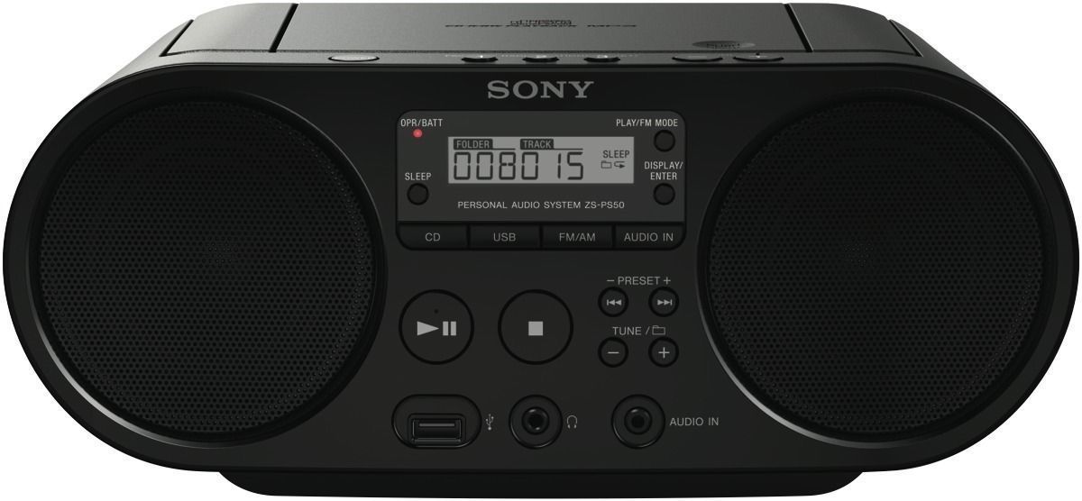 Sony ZSPS50B Portable Boombox CD Player 4905524992441 eBay
