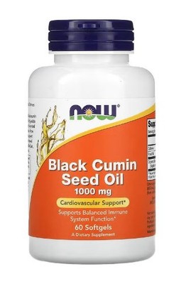 Now Foods Black Cumin Seed Oil, Black Seed Oil, 1,000 mg, 60 Softgels