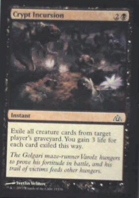 Crypt Incursion - Dragon's Maze: #23, Magic: The Gathering Nm R127