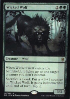 Wicked Wolf - Throne of Eldraine: #181, Magic: The Gathering Nm R64