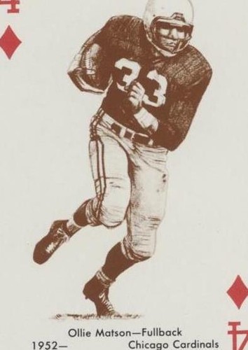 1963 Stancraft Playing Cards Ollie Matson #4D