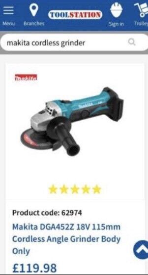 Makita Grinder Cordless Brand New In Norwich Norfolk Gumtree