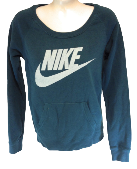 Womens Nike 545544 333 Green White Vintage Swoosh Logo