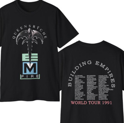 Rare Queensryche 1991 Building Empires World Tour Shirt