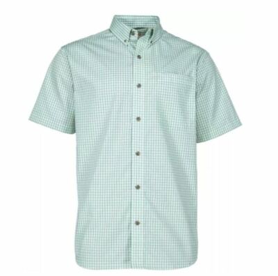 NEW RedHead Men's Wrinkle-Free Easy Care Plaid Short-Sleeve Shirt Medium