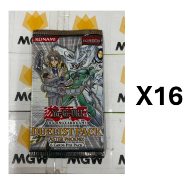 Yugioh Aster Phoenix Unlimited Edition Packs x16 Factory Sealed