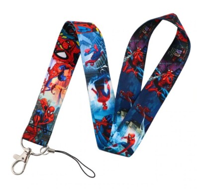 Spiderman Superhero Movie Themed Lanyard ID Badge Key Holder