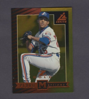 1998 PINNACLE ZENITH Z-GOLD REAL PACK PARALLEL #66 PEDRO MARTINEZ NM COND #/100