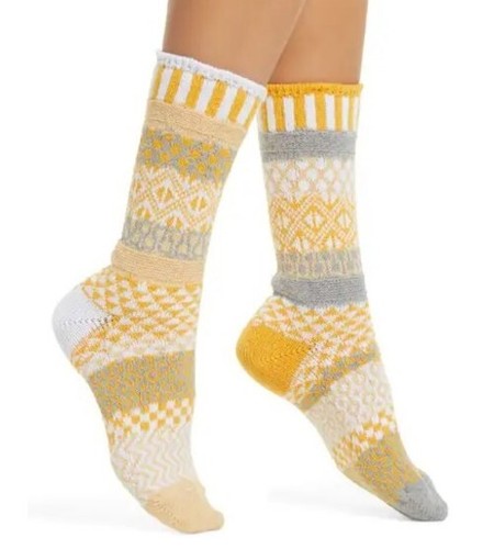 Mismatched Crew Socks Northern Sun Handmade In Usa Size L