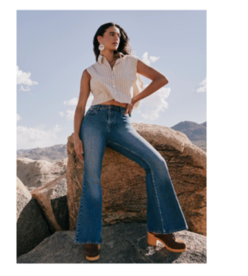 Wrangler bell store bottom jeans