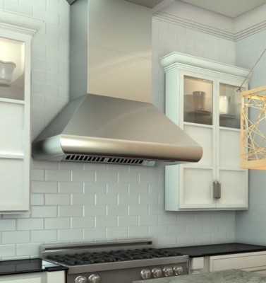 ZLINE 48'' STAINLESS STEEL WALL RANGE HOOD LED lifetime motor 587-48