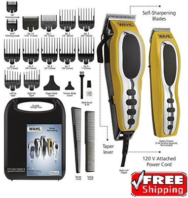 Wahl Pro Hair Cutting Kit Professional Barber Machine Clipper Haircut...