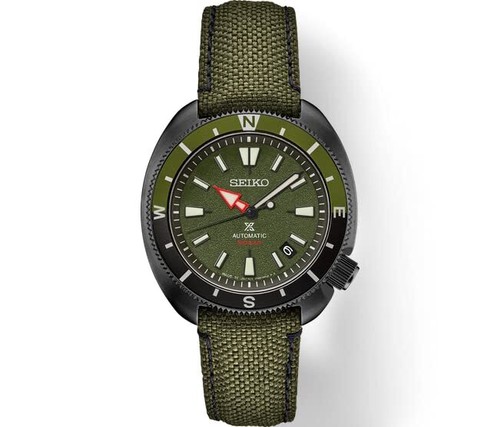 Pre-owned Seiko Prospex Land U.s. Special Edition Srpj31 In Green