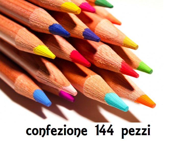 Set 144 Pezzi Matite Colorate Punta Spessa Disegni Colori Bambini Scuola idea