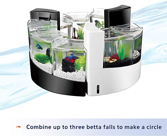 Pecera Con 3 Compartimientos Separados Para Peces Betta Con Cascada Nuevo 2022
