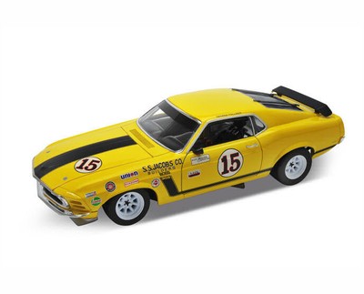 WELLY 1:18 1970 FORD MUSTANG BOSS 302 JAUNE ART. 12527WB 12527