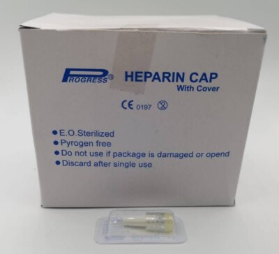 Transparent Luer Lock Heparin Caps Injection Port 100 Pcs/Caps Plugs with cover
