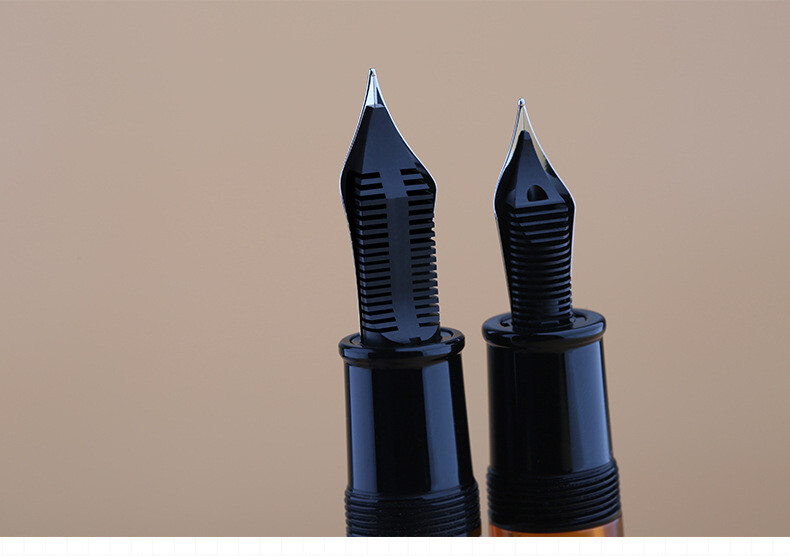 New MAJOHN P139 Expedition Piston Resin Retro Fountain Pen EF/F/M Nib With Box