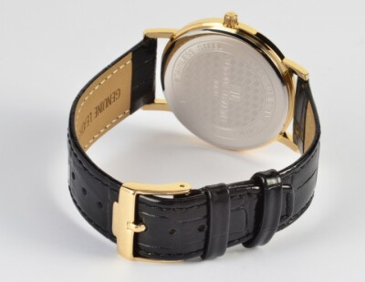 Pre-owned Jacques Lemans Classic Vienna Elegant Ladies Watch 5atm 38m Gold Case White Dial