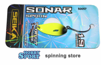 SONAR SPOON SEIKA 1,9 GR COL. 50057 YELLOW BLACK  TUBERTINI TROUT AREA SPINNING