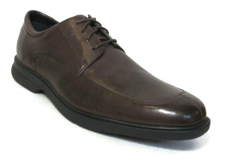 

КОРИЧНЕВЫЕ КОЖАНЫЕ МУЖСКИЕ ТУФЛИ ROCKPORT DRESSPORTS ALFREW Размер 11.5 #K70973, Dark brown, ROCKPORT DRESSPORTS ALFREW