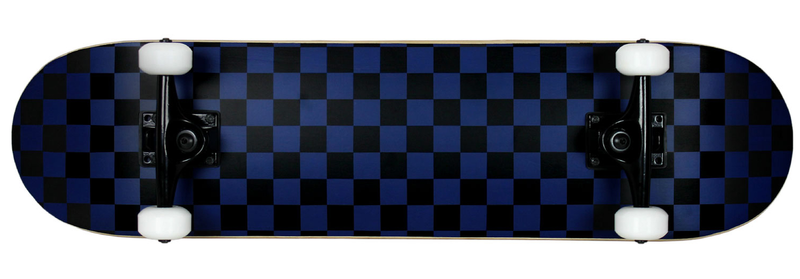 Krown Skateboard Rookie Checker Black/Blue Complete