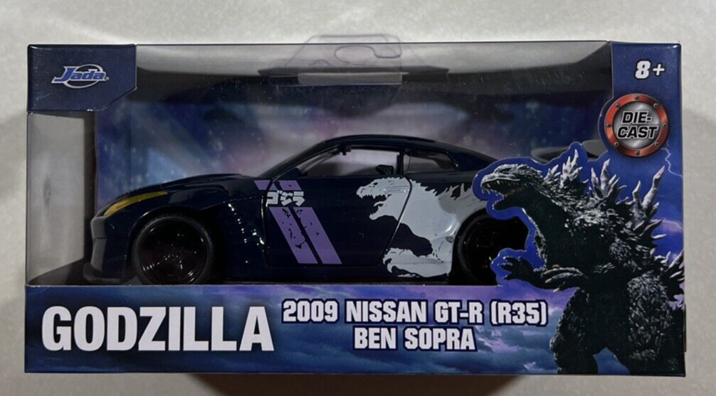 NEW 2024 Jada Hollywood Rides Godzilla 2009 Nissan GT-R (R35 NEW 2024 Jada Hollywood Rides Godzilla 2009 Nissan GT-R (R35
