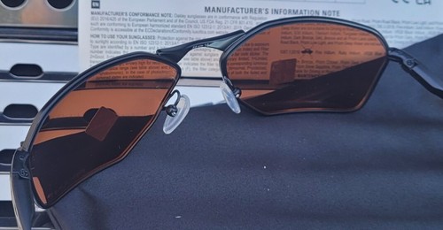Pre-owned Oakley Savitar 6047-0458 Sunglasses Satn Black Ti/ Prizm Rose Gold Polarized
