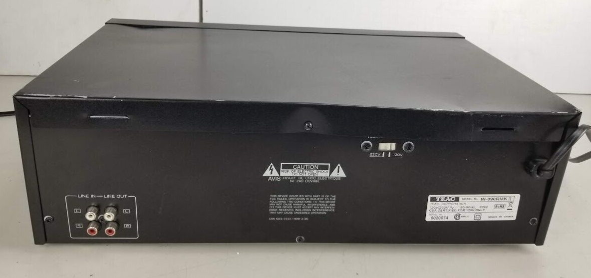 Teac W-890R MK II Cassette Tape Deck