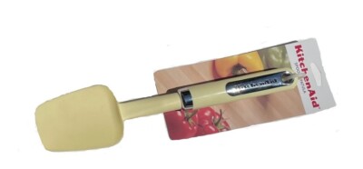 KitchenAid Multi-Purpose Mixer Spatula Silicone Spoon 500°F/260°C Ivory & Silver