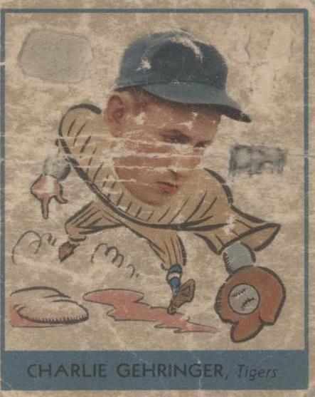 Goma de mascar Goudey Big League 1938 - Charlie Gehringer #241