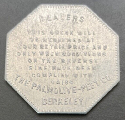 Berkeley California Palmolive Token