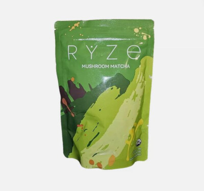 Ryze Organic Mushroom Matcha - 30 Servings, 6.34 Oz, Exp 05/2026