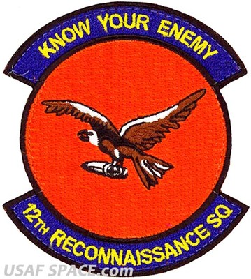USAF 12th RECONNAISSANCE SQ -RQ-4 Global Hawk- Beale AFB, CA -ORIGINAL VEL PATCH