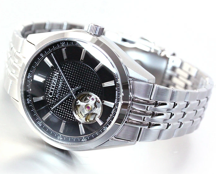 Pre-owned Citizen Black Dial Automatic Mechanical Men's Watch Nh9110-81e