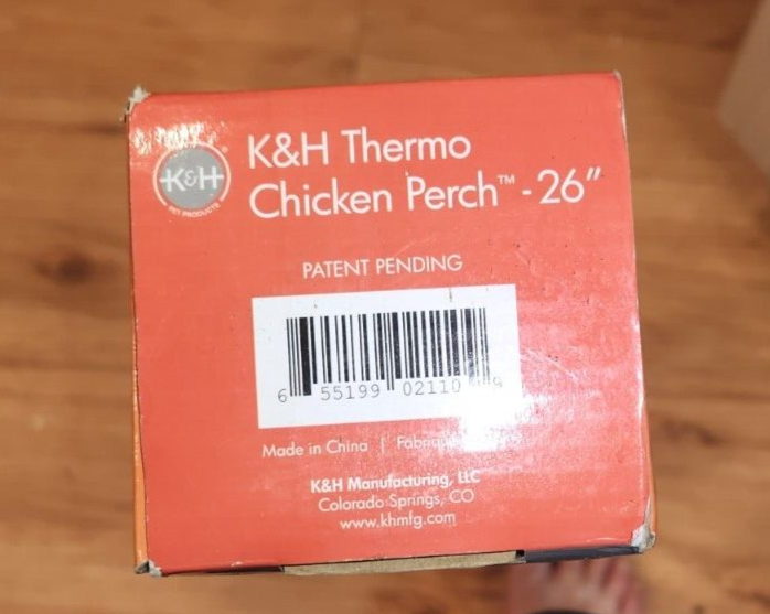 K&H Thermo-Chicken Heated Perch 26" TCP10 40W -NEW SEALED
