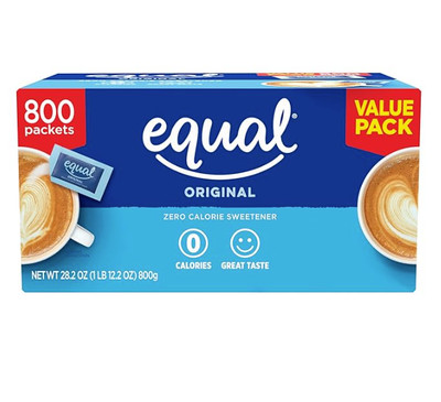EQUAL 0 Calorie Sweetener   Sugar Substitute   Sugar Alternative   800 Packets