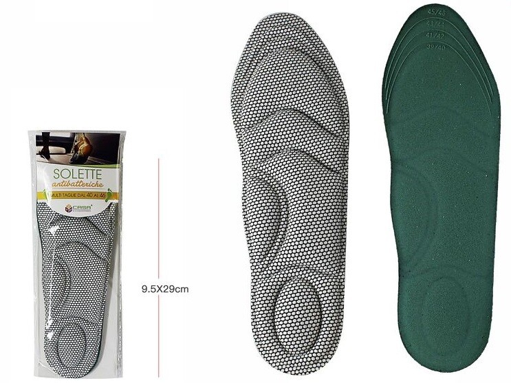 Coppia Di Solette Piede Benessere Scarpe Calzature Comfort Da 40 a 46 64465 dfh