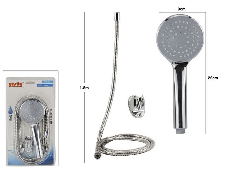 Kit Bagno Doccetta Doccino Soffione Doccia Con Laccio 1,8m e Staffa 69078 dfh