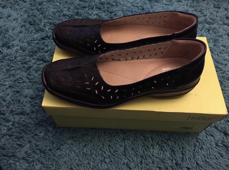 Ladies black "hotter" size 6 leather shoes in Chatham, Kent Gumtree