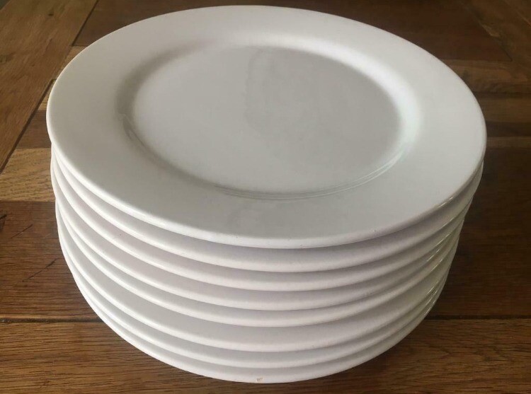 8 x dinner plates, white, unused, Sainsbury’s Home in Southgate