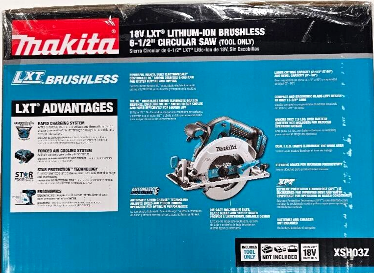 NEW IN BOX Makita 18V XSH03Z Brushless Cordless 6 1/2" Circular Saw LXT 18 Volt