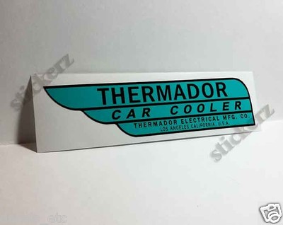 Thermador Car Cooler Sticker, evaporative swamp cooler decal
