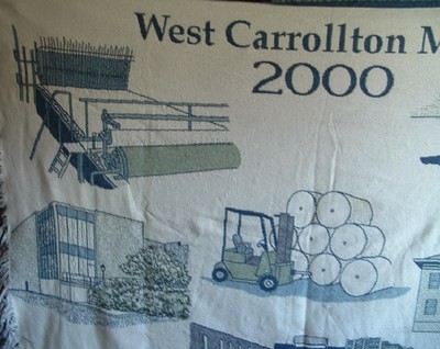 West Carrollton Mill 2000 - Paper Mill Tapestry Throw Blanket - 48 in x 60 in