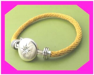 BRIGHTON COLOR CLIQUE CORD COASTLINE Yellow Cord Ornament BRACELET NWtag PL 40%