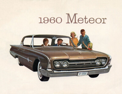 Ford Canada, 1960 Meteor Vintage Car Advertising Poster