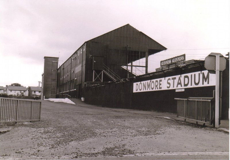 Dunmore park Belfast stadium greyhound racing track in the 1970s